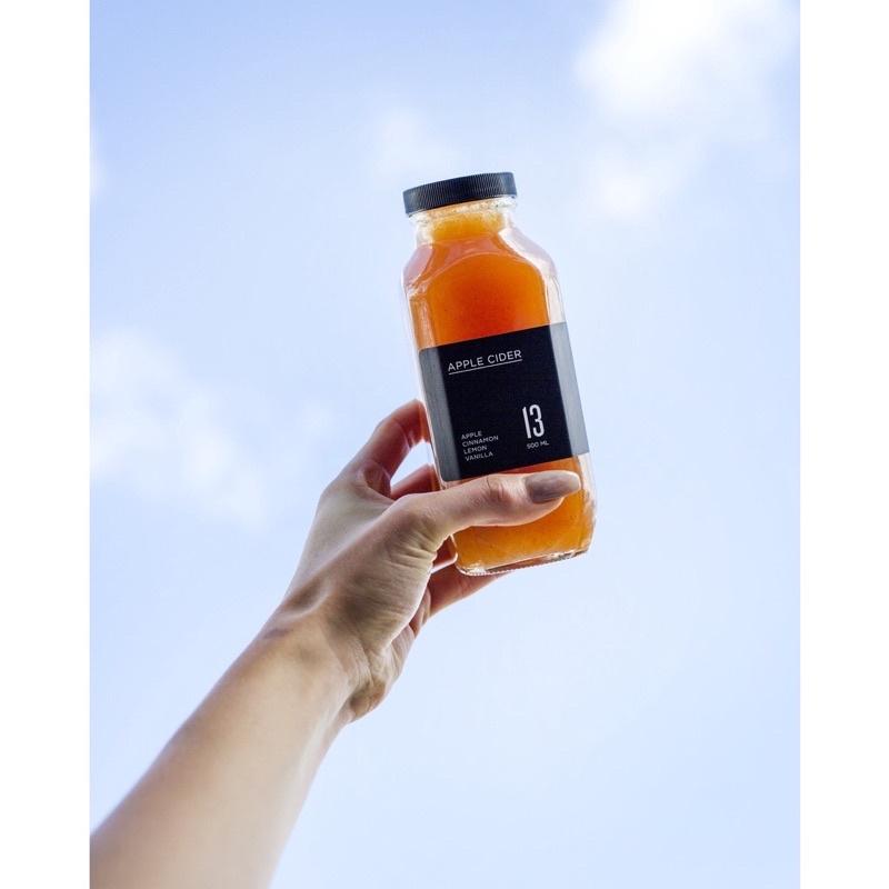 Chai thuỷ tinh đựng sữa hạt vai vuông nắp nhựa chống gỉ sét