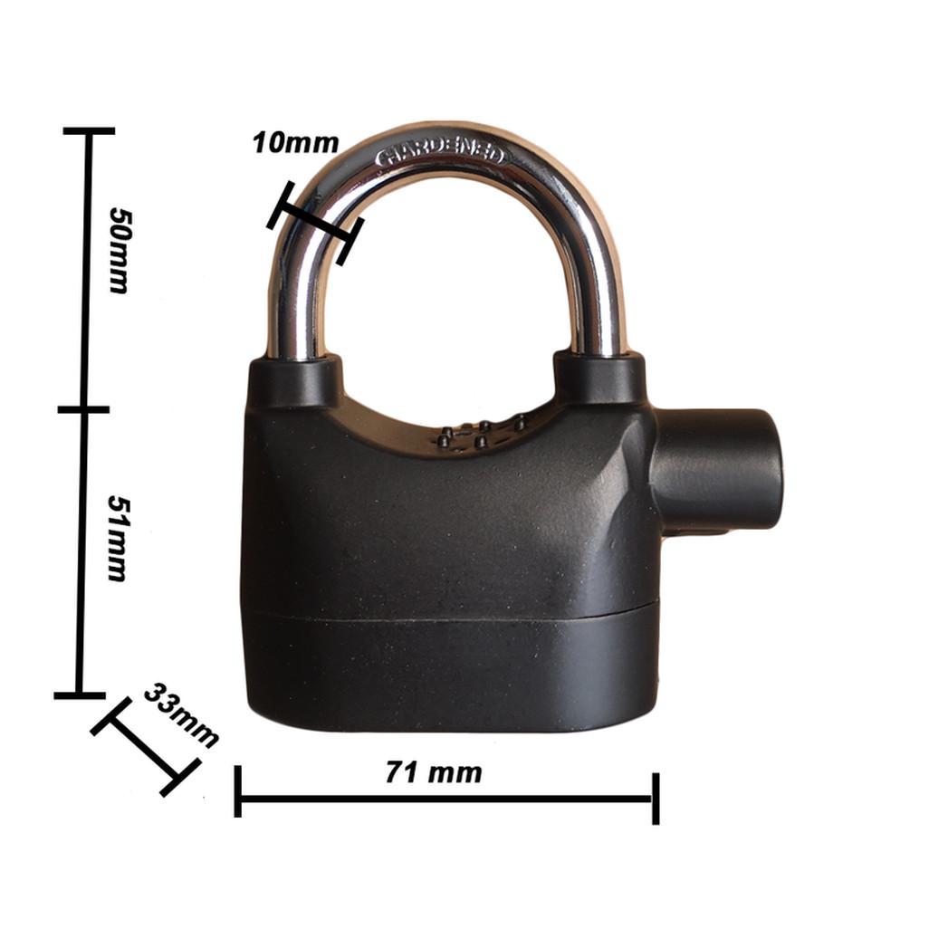 Ổ Khóa Báo Động Chống Trộm 1 Cùm Loại To