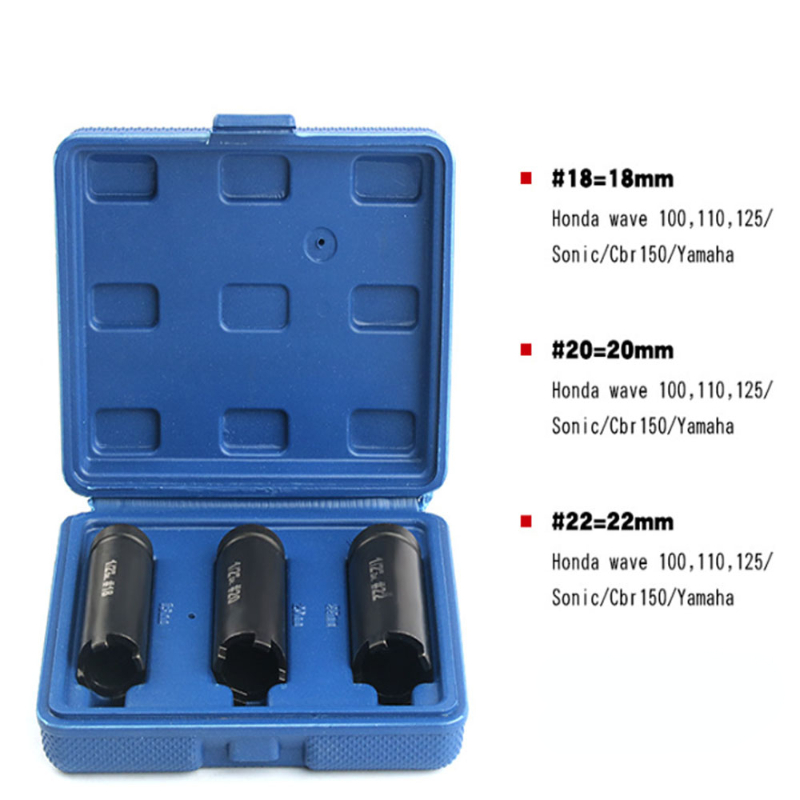 Bộ 10 món đầu tuýp 1/2 8-24mm thép với hàm lượng các bon cao đầu típ phiên bản mở rộng đầu tiếp lục giác
