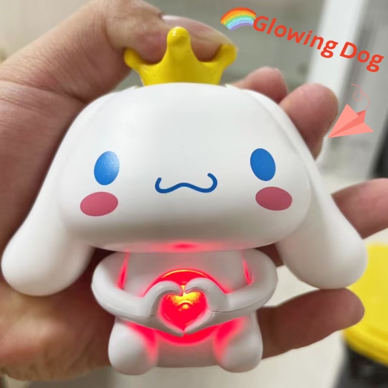 Đồ Chơi l Hình Cinnamoroll Trái Tym Phát Sáng Trong Đêm