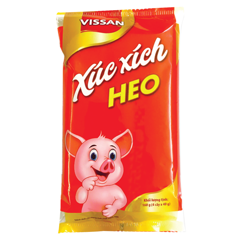 Xúc xích tiệt trùng Vissan heobò 40g4 gói – 174345 – 8934572174345