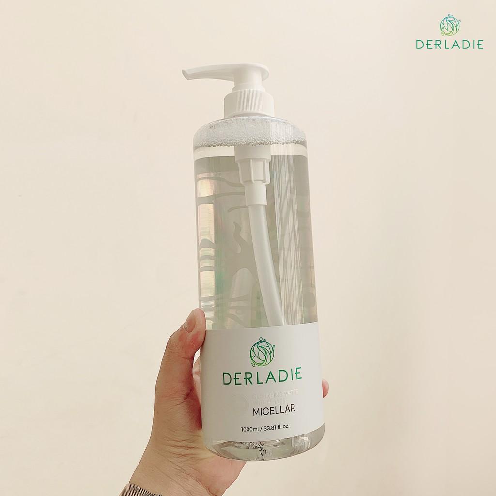 Nước Tẩy Trang Làm Sạch Sâu Cho Da Mụn Derladie Cleansing Water Witch Hazel 1000ml (không vòi)