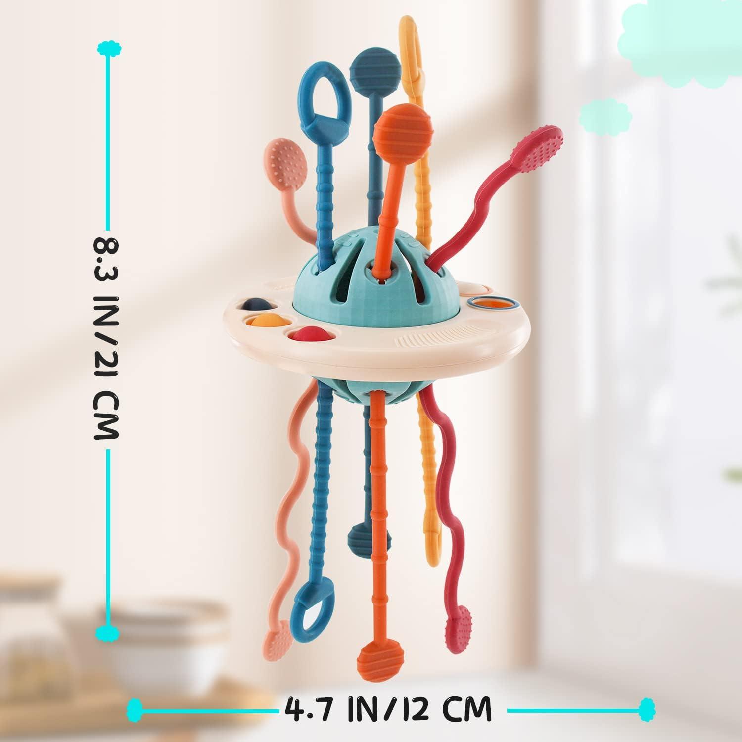 Đồ chơi cảm giác trẻ em bé 18 tháng, đấu thầu UFO trong chất lượng của em bé silicone cho bé, đồ chơi Montessori trong 1 năm, đồ chơi hoạt động giáo dục cho các kỹ năng vận động tốt