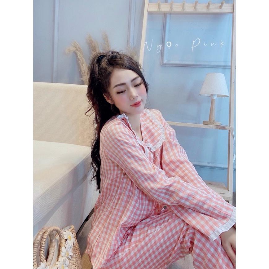 Bộ đồ bầu và sau sinh dài tay SANG CHẢNH siêu mềm mát