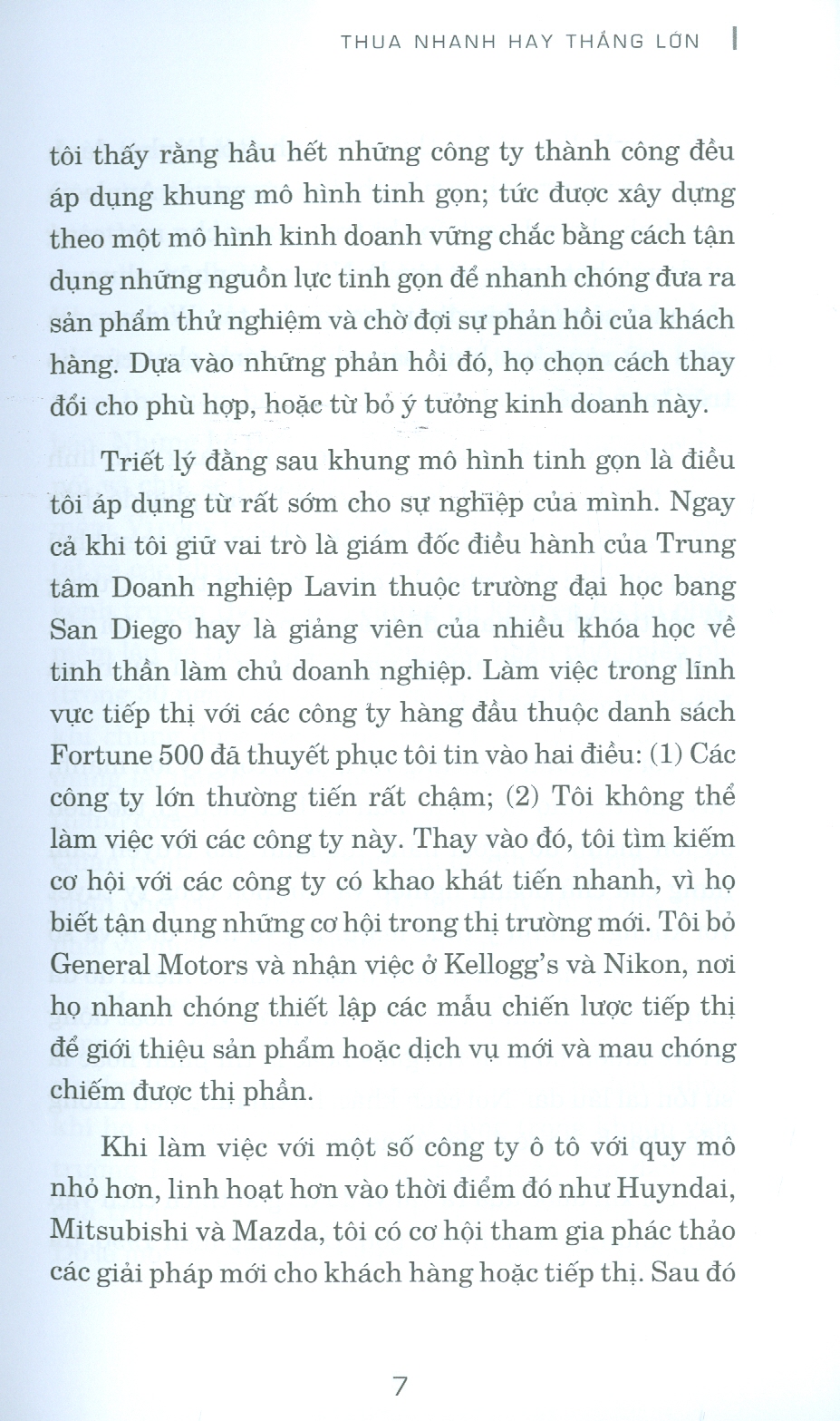 THUA NHANH HAY THẮNG LỚN - THAY TƯ DUY CÔNG TY THÀNH ĐẠT