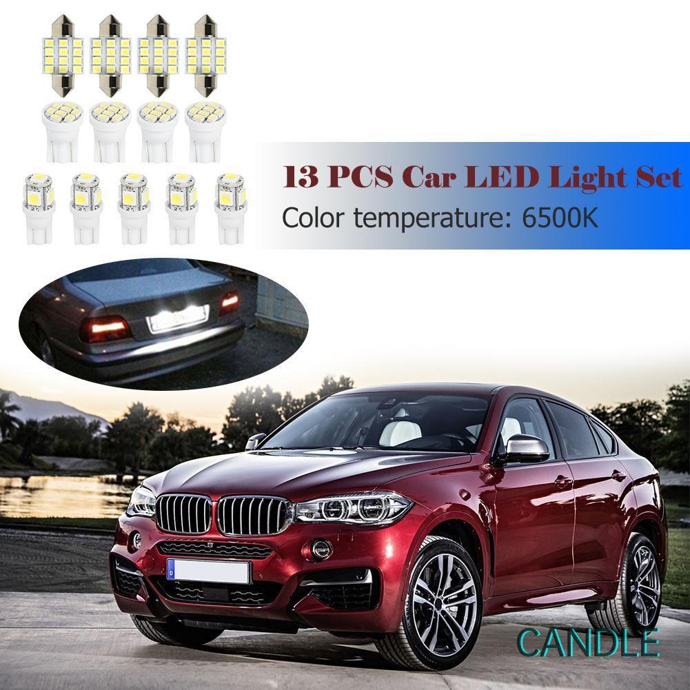 Set 13 Đèn Led 31mm C5W T10 W5W Gắn Biển Số Xe Hơi