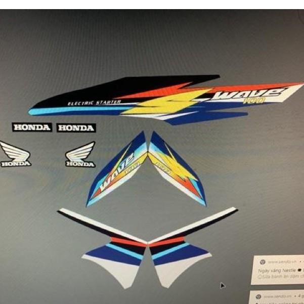 Tem wave alpha xanh đen