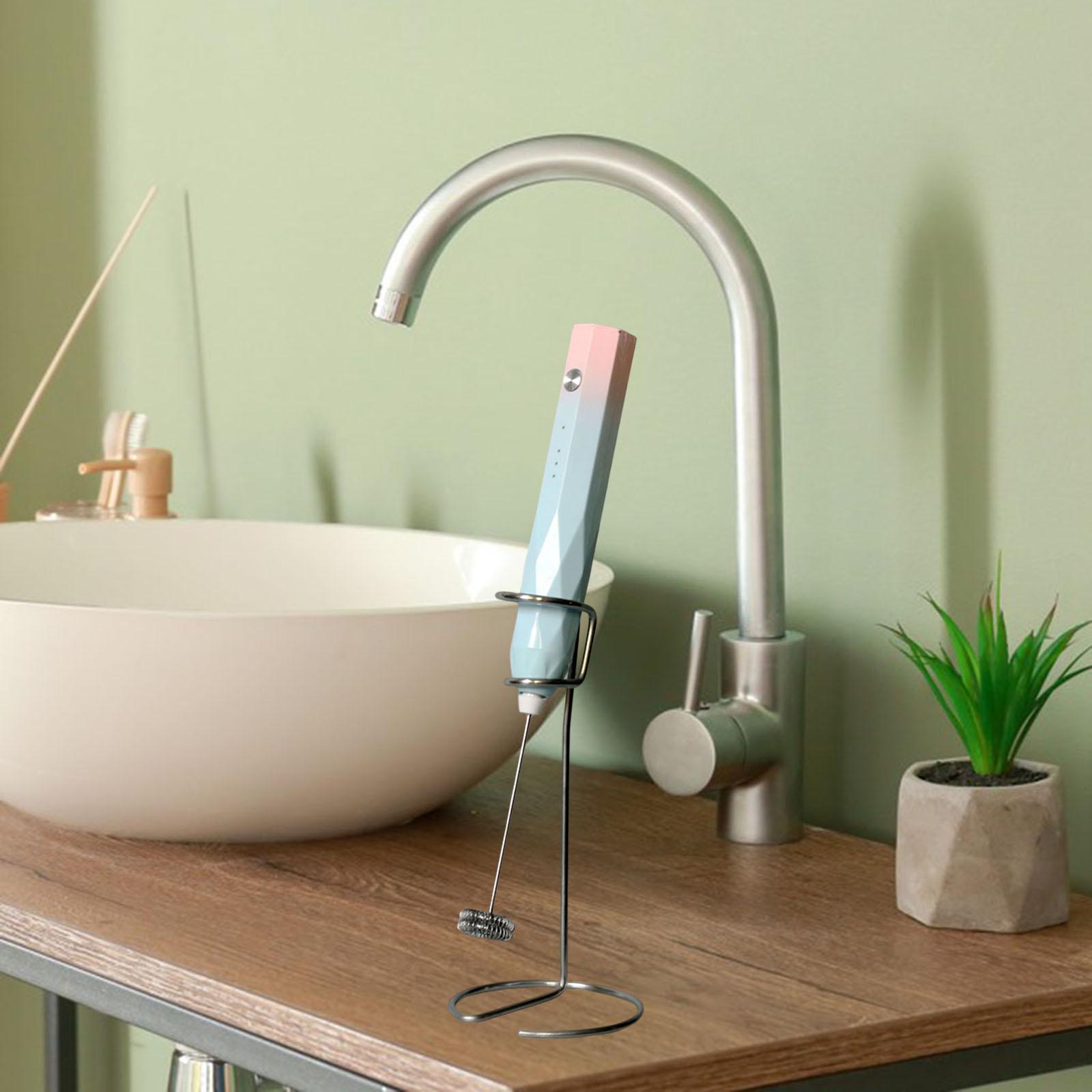 2xMetal Egg Beater Stand Coffee Frother Holder for Restaurant Supplies