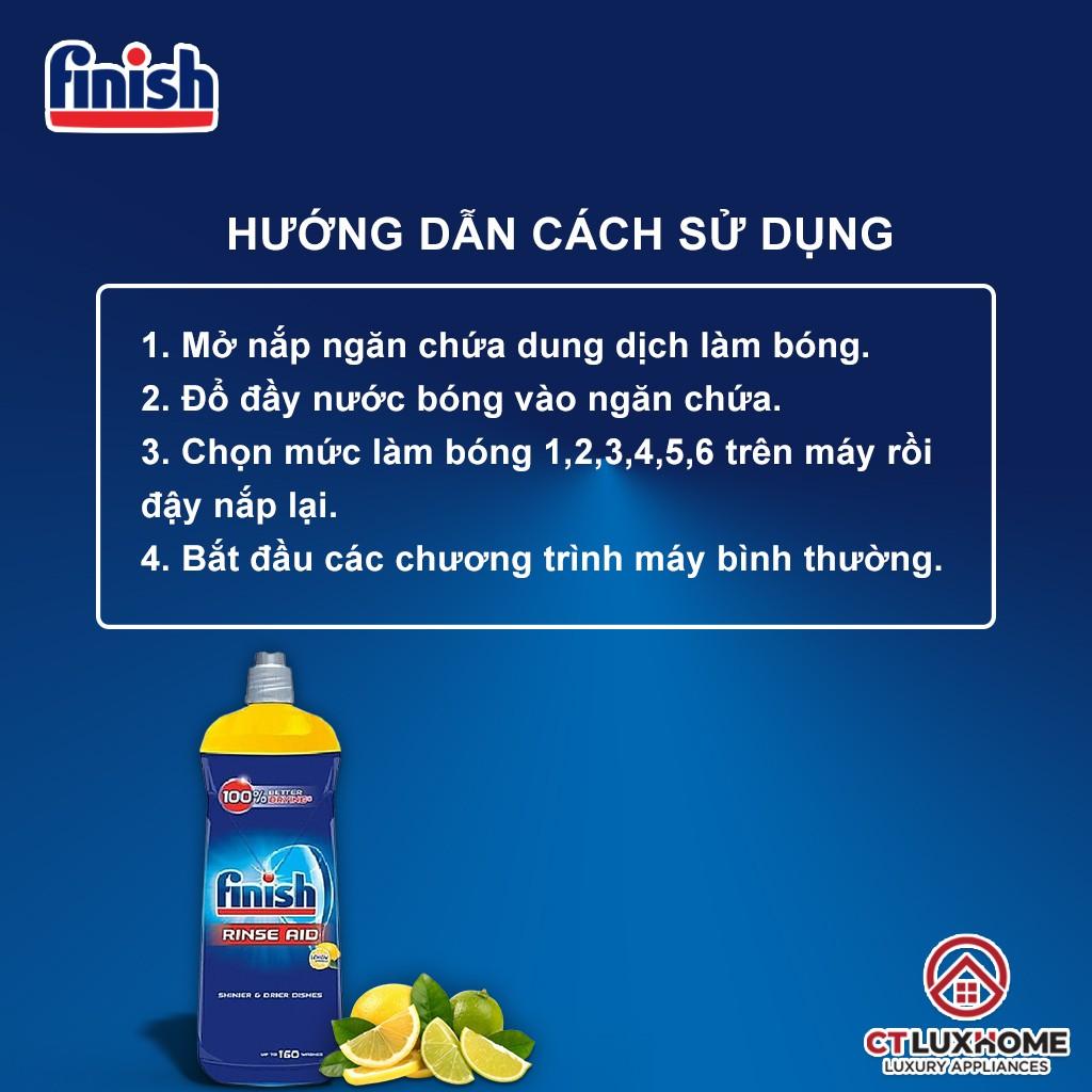 Nước làm bóng Finish 800ml hương chanh dành cho máy rửa bát