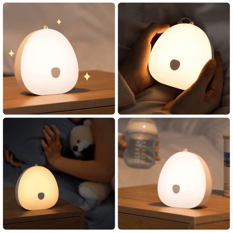 Đèn ngủ để bàn sạc pin LY-Y2, đèn ngủ LED cảm ứng chạm đổi màu ánh sáng trắng vàng ấm phòng ngủ cho bé và người lớn-DRU-Hàng Chính Hãng