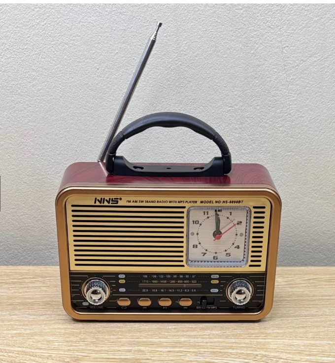 Đài radio NS-8898BT kết nối bluetooth,fm,am,sw có cổng usb thẻ nhớ ( Hàng Chính Hãng )