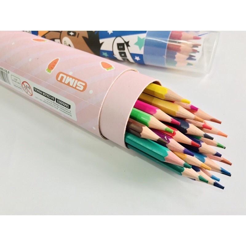 Hộp chì màu 12,18,24 màu các loại