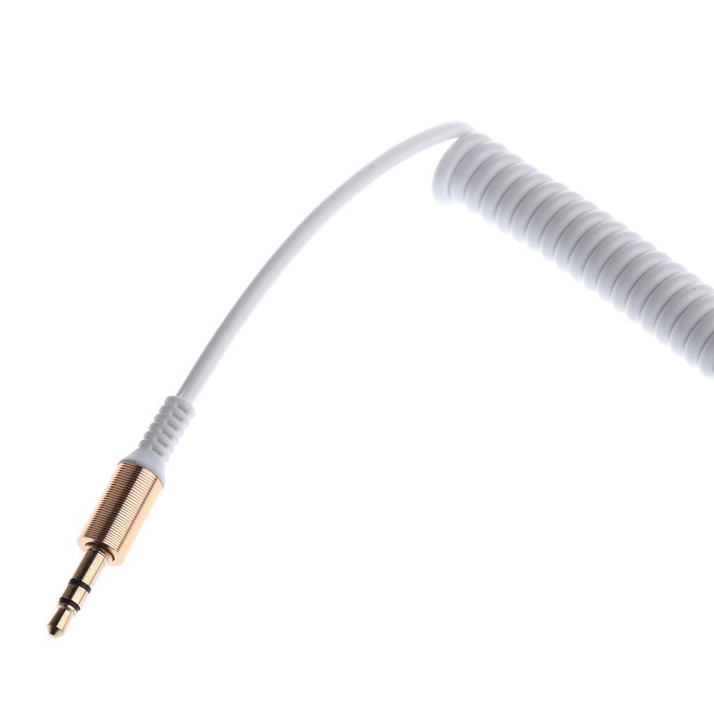 2 Piece 3.5mm Spring Elbow Audio Line for Apple iPhone iPod iPad Speakers