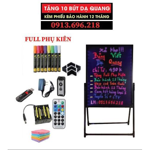 Biển Led Huỳnh Quang, Biển Led Dạ Quang,60x80cm, 50x70cm, 40x60cm ( Tặng 10 bút + Full phụ kiện )