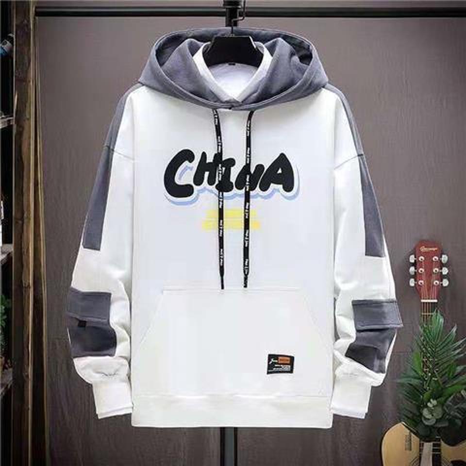 最新款式Áo Hoodie Tay Dài Dáng Rộng Plus Size Cho Nam Size S-8XL