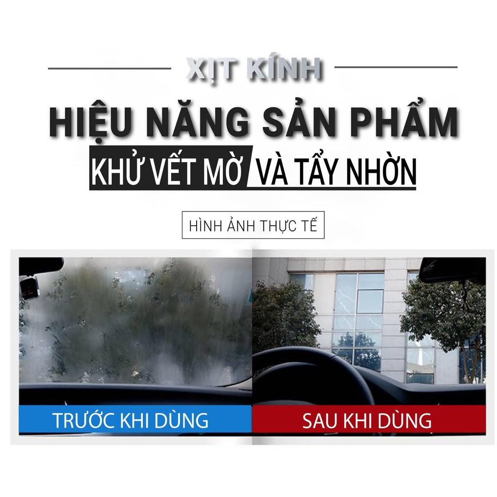 NƯỚC LAU KÍNH VỆ SINH VẾT MỜ VÀ TẨY NHỜN BỤI BẨN CHO Ô TÔ