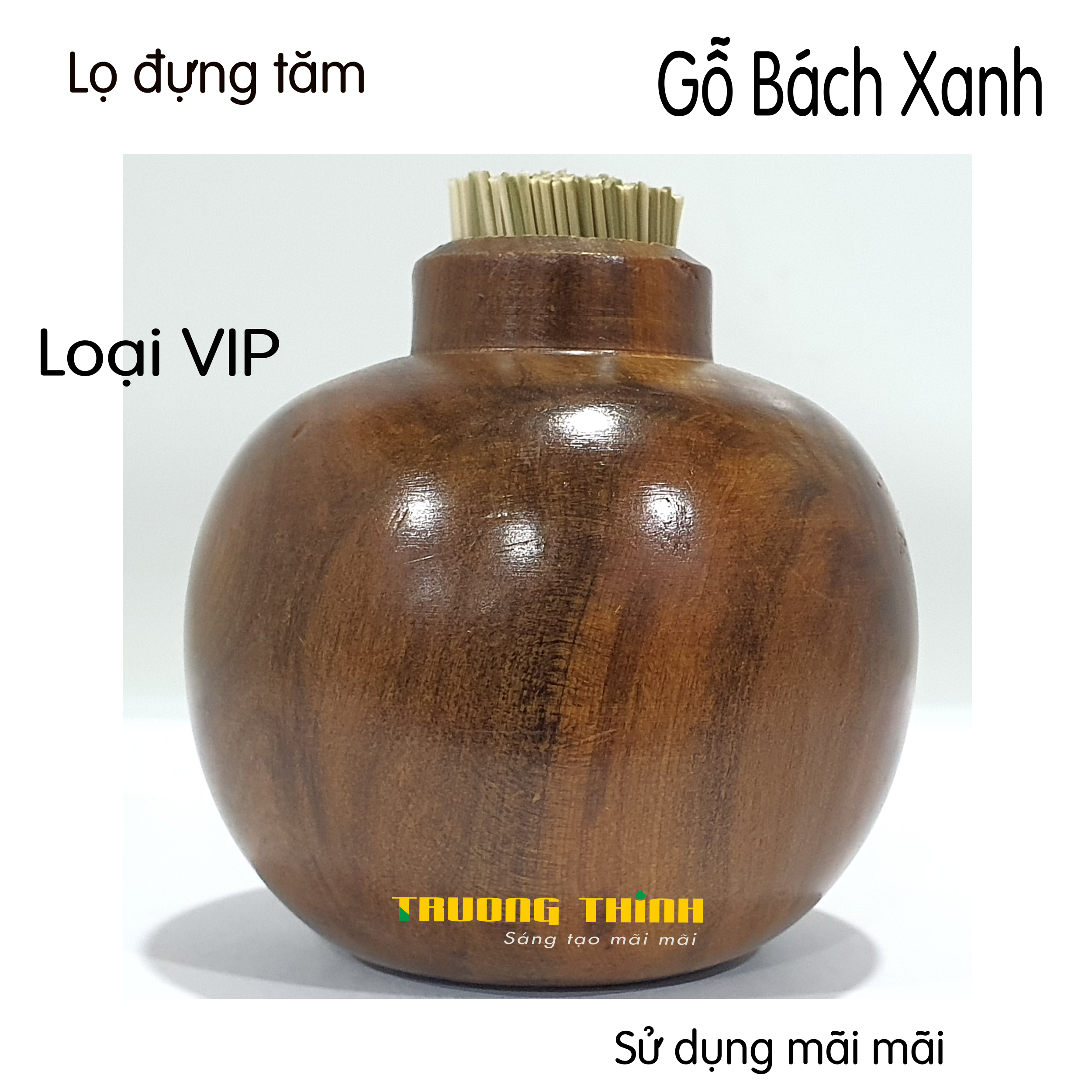 Lọ Đựng Tăm Bằng Gỗ Bách Xanh Cao Cấp Trường Thịnh Tiện Dụng Bền Đẹp Sang Trọng Tiết Kiệm – Hình Hồ Lô.