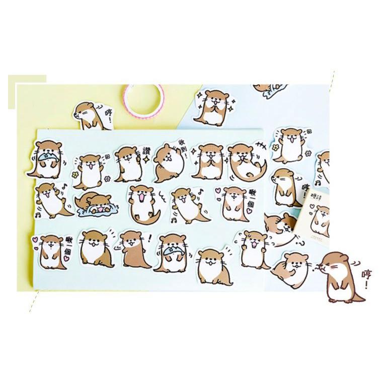 Bộ 45 Sticker Rái Cá Dễ Thương E74