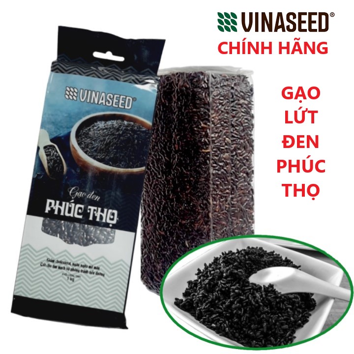 Hộp 01kg Gạo Phúc Thọ đen (Gạo lứt đen)  - Tốt cho tim mạch và tiểu đường