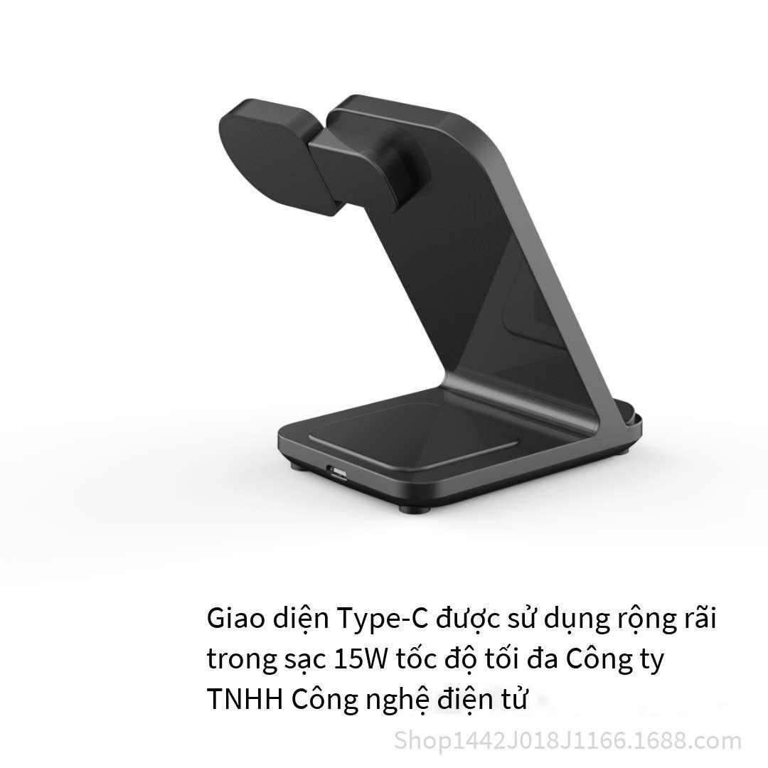 Giá thấp nhất phù hợp với bộ sạc không dây airpods iwatch apple khung đứng đồng hồ tai nghe ba trong một iwatch