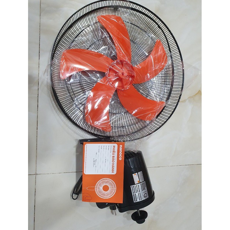 Quạt Treo Tường Nanoco NWF1606 - Màu Đen Cam-Hàng Chính Hãng