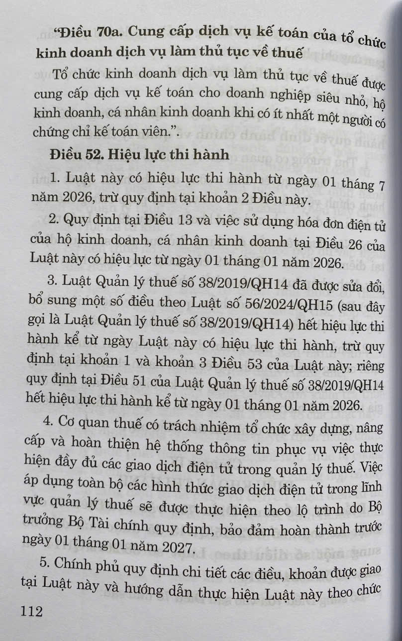 Luật Quản Lý Thuế Năm 2025