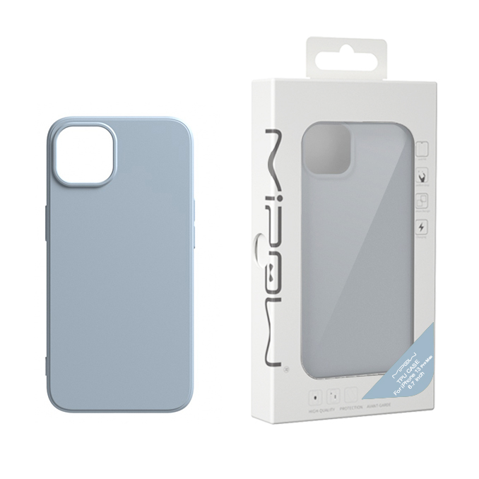 Ốp Lưng Tpu &Amp; Pu Leather Chống Bám Bẩn Mipow Cho Iphone 13 Pro Max - Hàng Chính Hãng - Xanh Băng