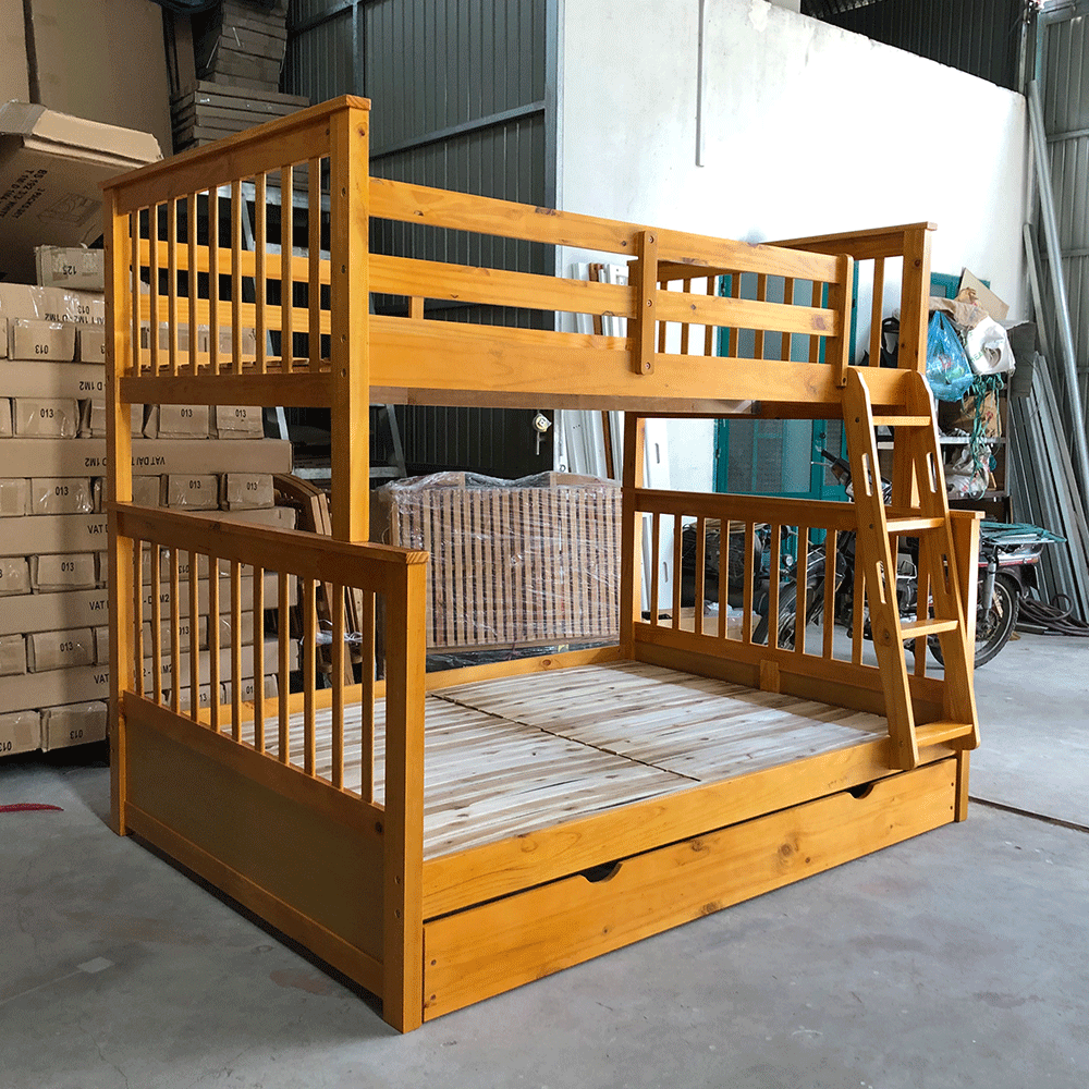 Giường tầng xuất khẩu York 1m2/1m6