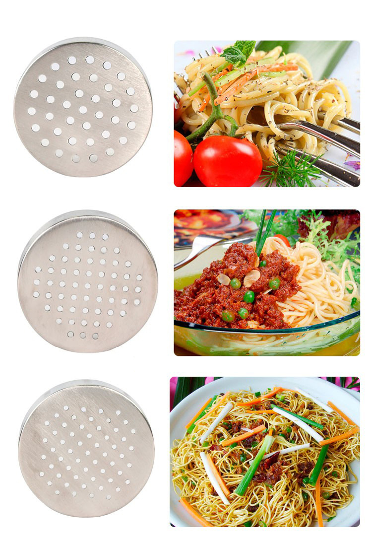 Máy Làm Bún Tươi, Dụng Cụ Làm Mì Sợi Gia Đình 5 Lưỡi Cắt, An Toàn, Bền Đẹp, INox Cao Cấp