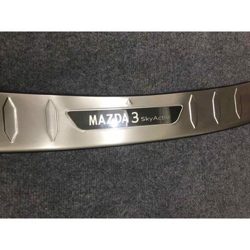 Chống trầy cốp trong, ngoài xe Mazda 3 sedan 2016-2023 inox cao cấp