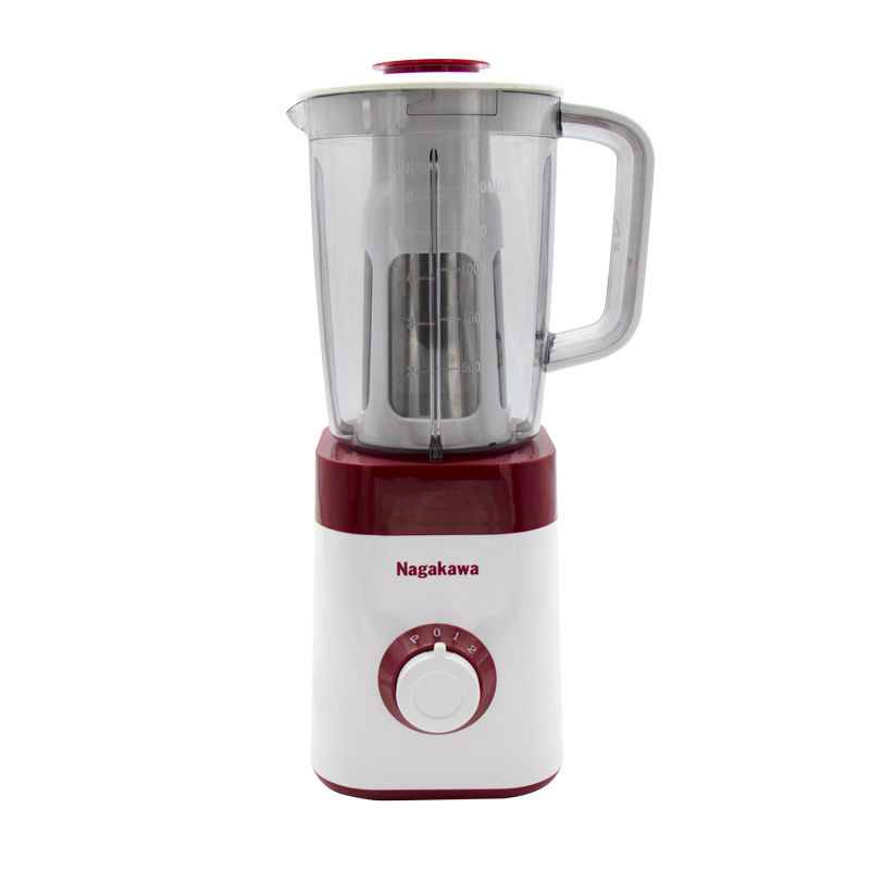 MÁY XAY SINH TỐ 3 CỐI NAGAKAWA NAG0816 - LƯỠI DAO, LỌC INOX 304 - HÀNG CHÍNH HÃNG