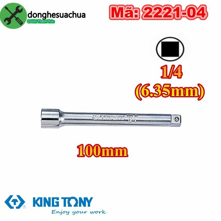Đầu nối dài 1/4 Kingtony 2221-04 dài 100mm đầu vuông 6.35mm