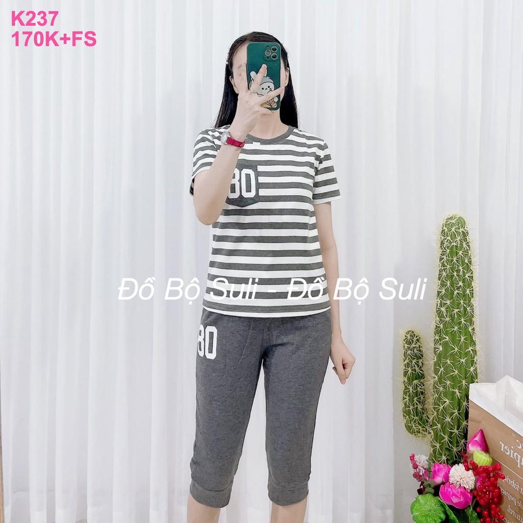 Đồ Mặc Nhà Lỡ Thun Cotton sọc ngang - Bền, Đẹp, Năng Động, Chất liệu cao cấp
