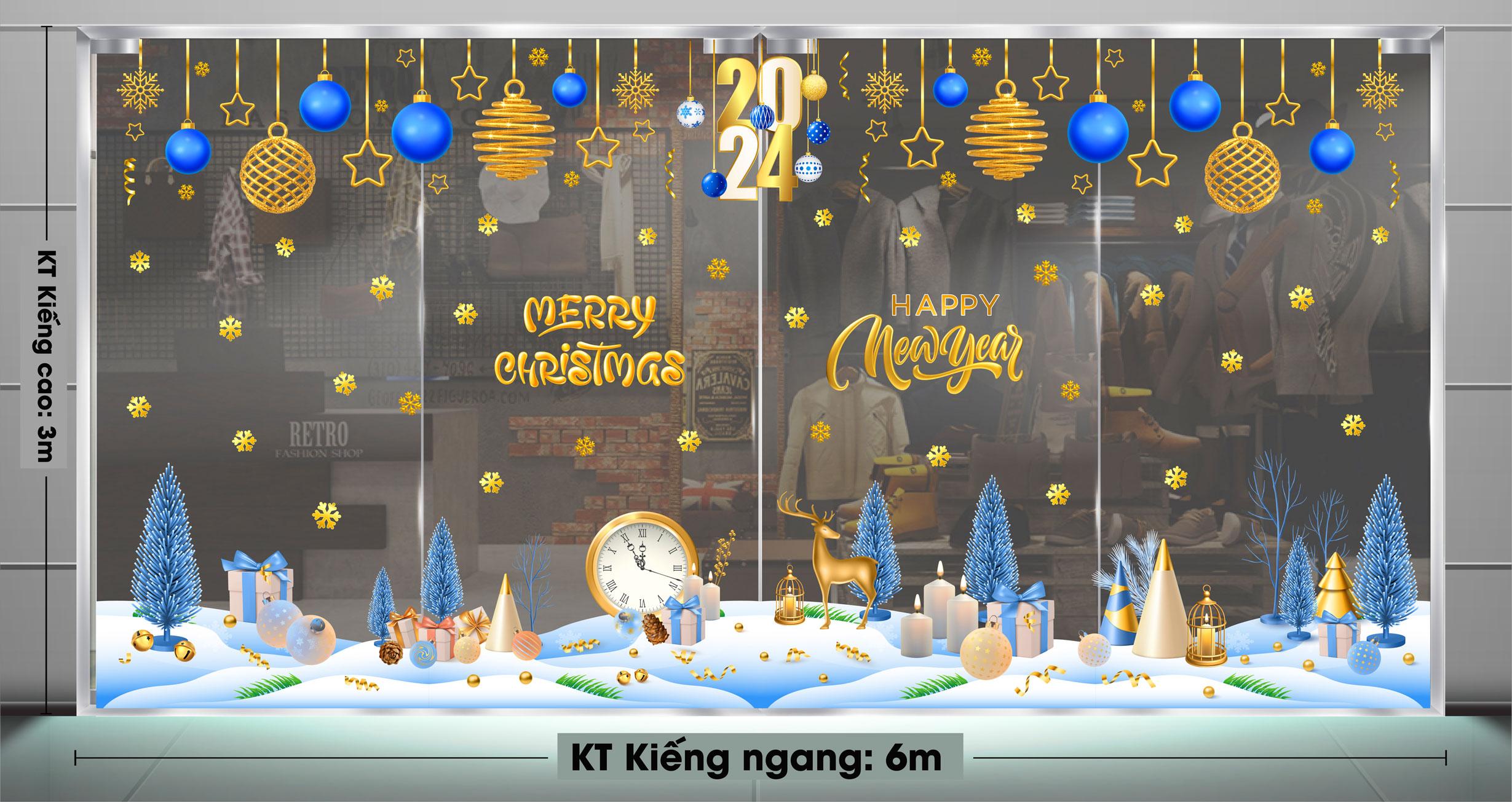 Decal trang trí NOEL 2024 combo số 149