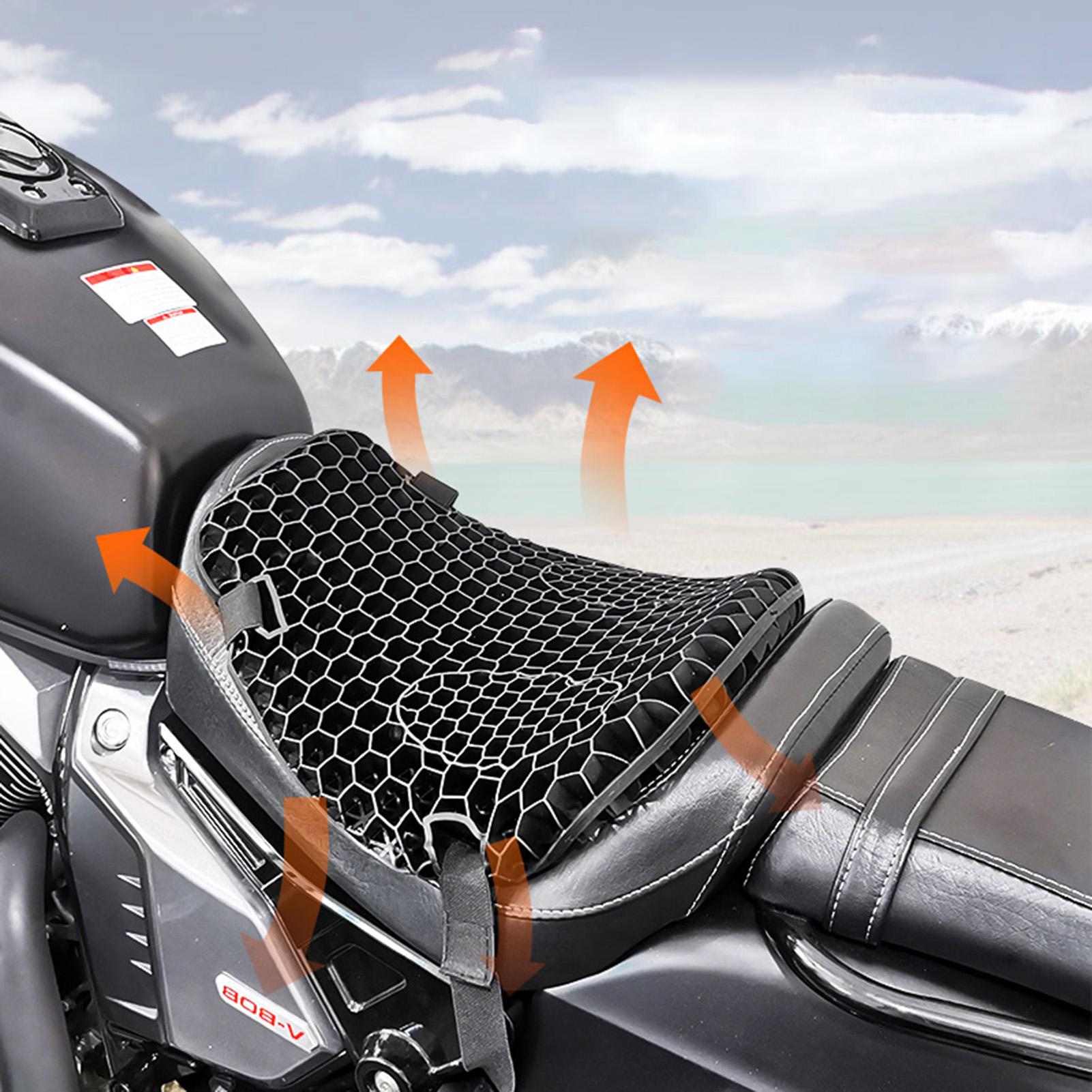 Universal Honeycomb Motorcycle Pad 3D Shockproof Breathable Jelly Gel Cushion for Motorcycle Electromobile