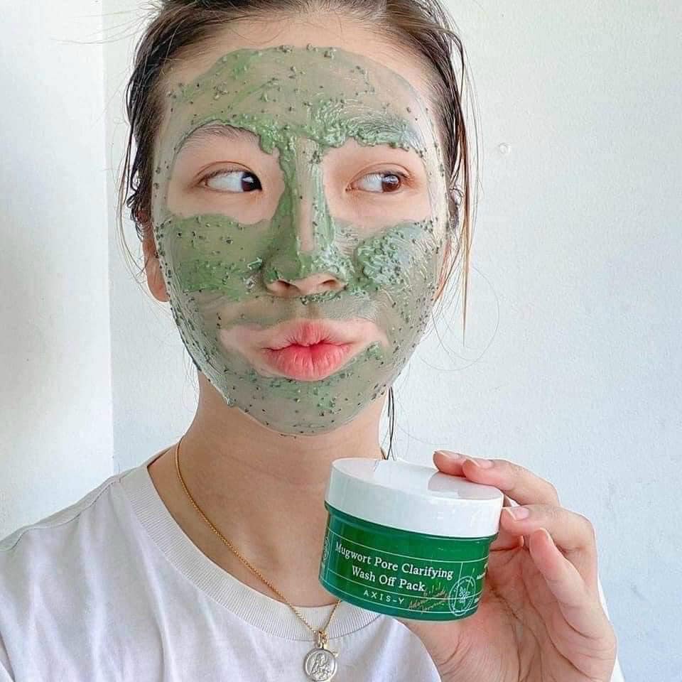 Mặt nạ ngải cứu làm sạch sâu, ngừa mụn Axis-Y Mugwort Pore Clarifying Wash Off Pack 100ml