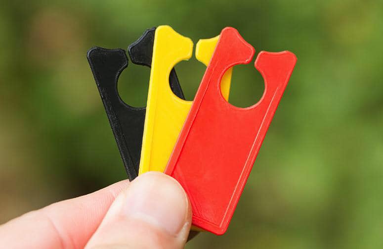 Thẻ ghi tên có rảnh - bịch 50 cái