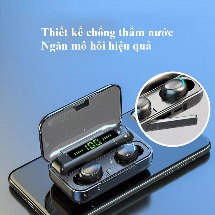 TAI NGHE F9 PRO V5, PIN 280 GIỜ KIÊM SẠC DỰ PHÒNG