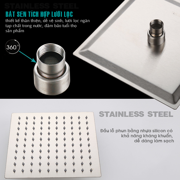 Sen cây phòng tắm inox