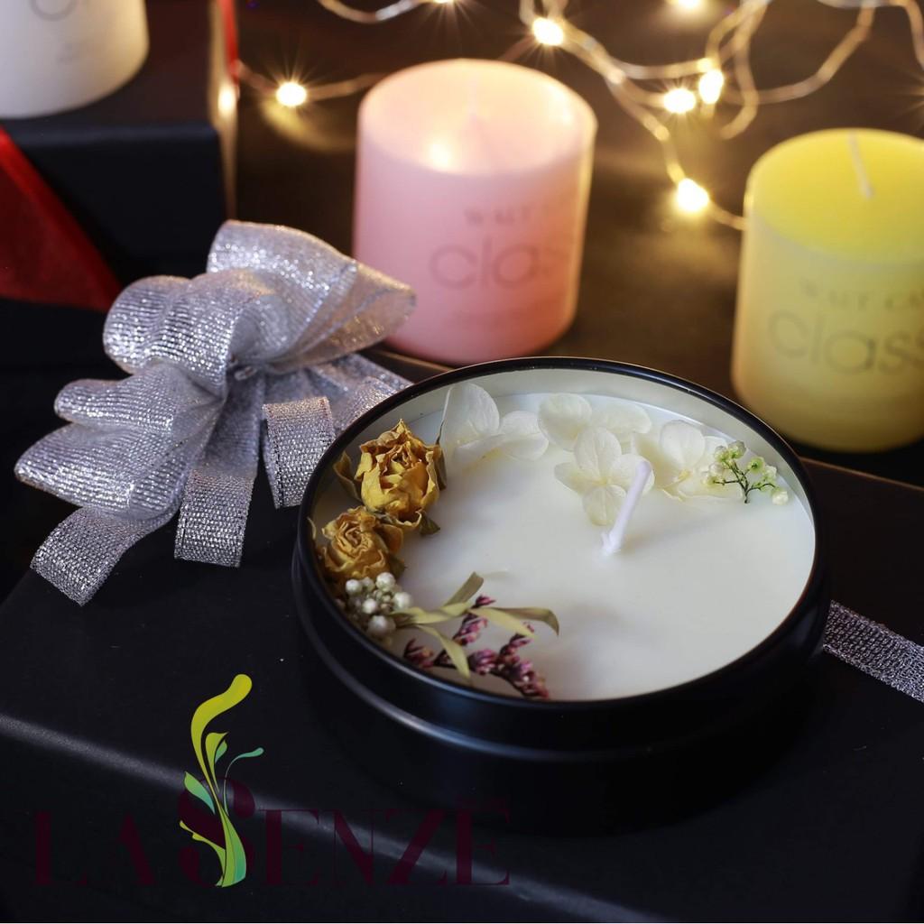 Nến Thơm Tinh Dầu không khói sáp đậu nành - Happy Flowers Scented Candle (Beautiful Gift Box)