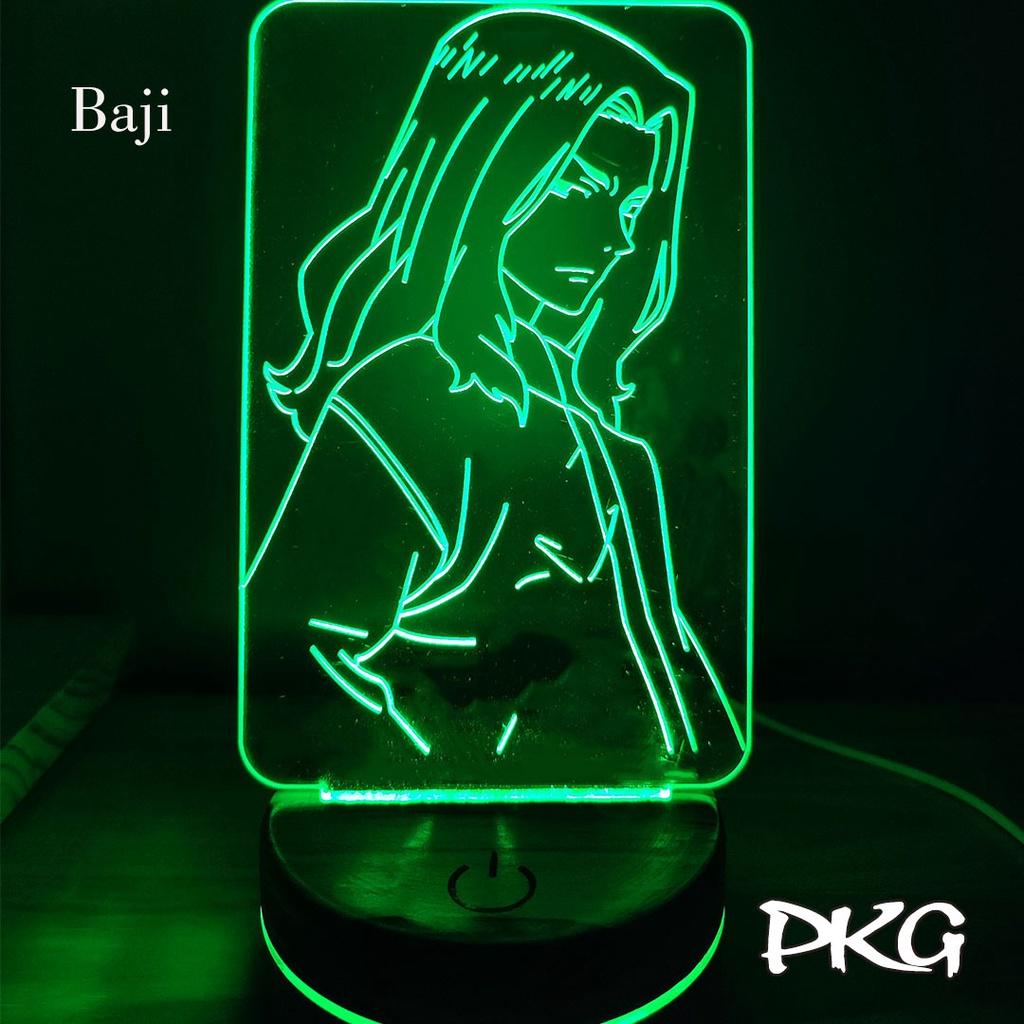 Đèn Ngủ Led 3D BAJI nhân vật Anime phát sáng 16 màu cảm ứng có điều khiển từ xa