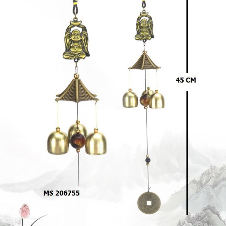 Chuông gió phong thủy hình phật di lặc cầu bình an và tài lộc 206755