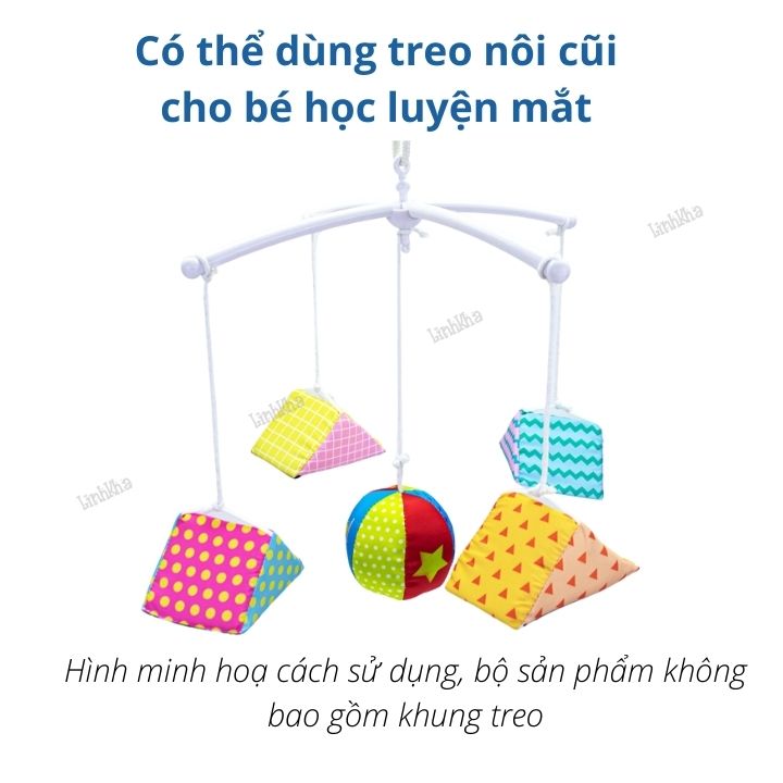 Đồ Chơi Bằng Vải Cho Bé Sơ Sinh - Bộ 12 Khối Bao Gồm Bóng - Hiệu PiPoVietnam