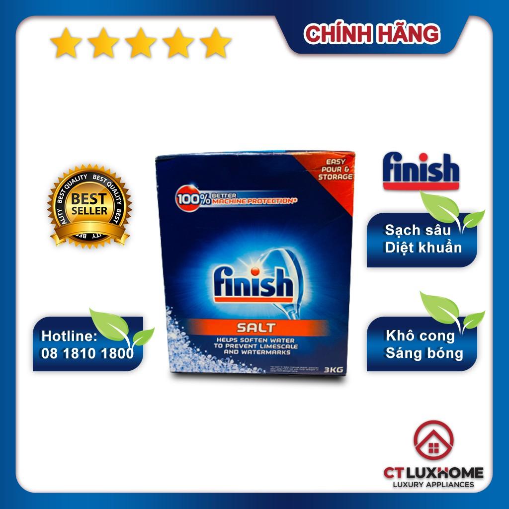 Muối rửa chén bát Finish 3kg - Hàng chính hãng