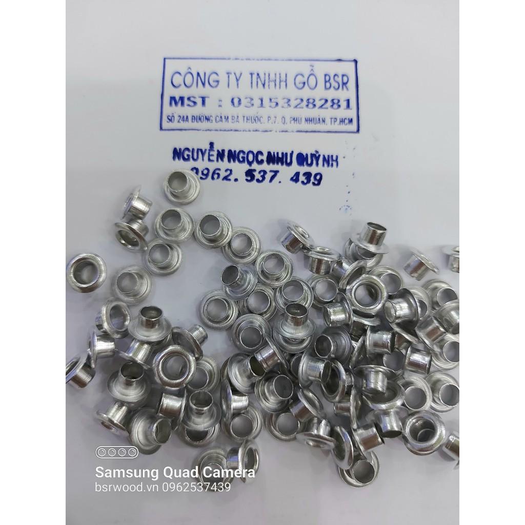 Khoen ore (ode) 5mm Khuy mắt cáo bấm giày bata, bấm túi giấy, bấm bao bì Bằng NHÔM Túi 100 cái Không long đền