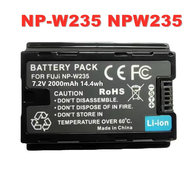 Pin NP-W235 Dung Lượng 2000mAh cho máy ảnh Fujifilm X-T4 GFX100S GFX50S II XT4. 2000mAh NP-W235 NPW235 Rechargeable Battery with Battery Storage Box for Fujifilm GFX 100S, X-T4, VG-XT4 Camera