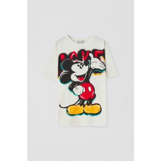 Áo thun nữ Mickey chất đanh mịn phom suông rộng trẻ trung