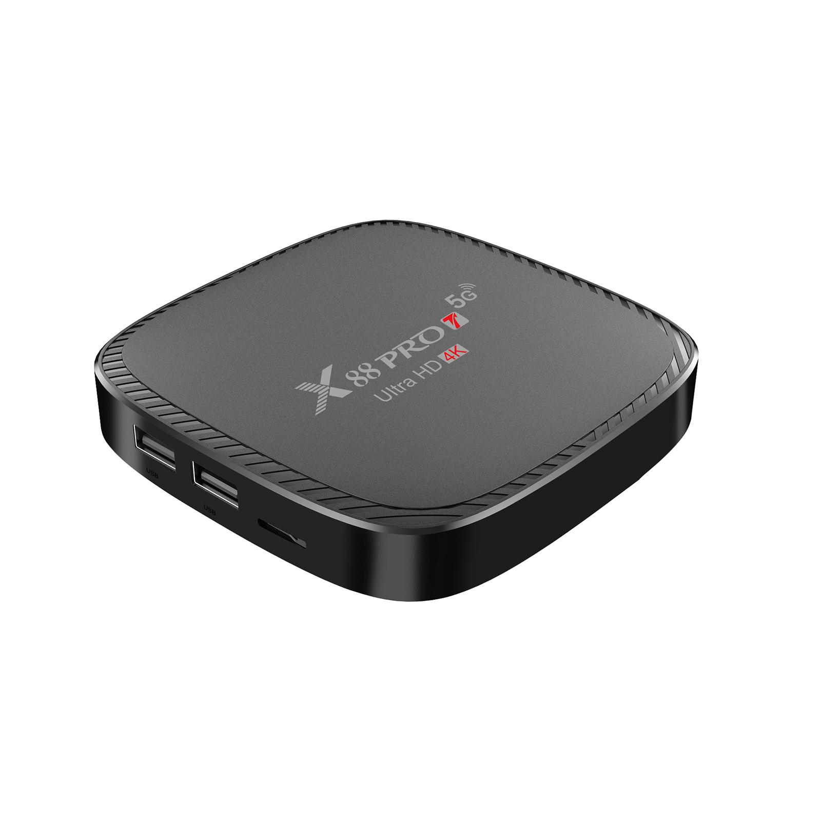 Hộp TV Box thông minh X88 PRO T Android 10.0, trình phát UHD 4K, Quad-core H.265 VP9 2.4G / 5G WiFi băng tần kép 100M