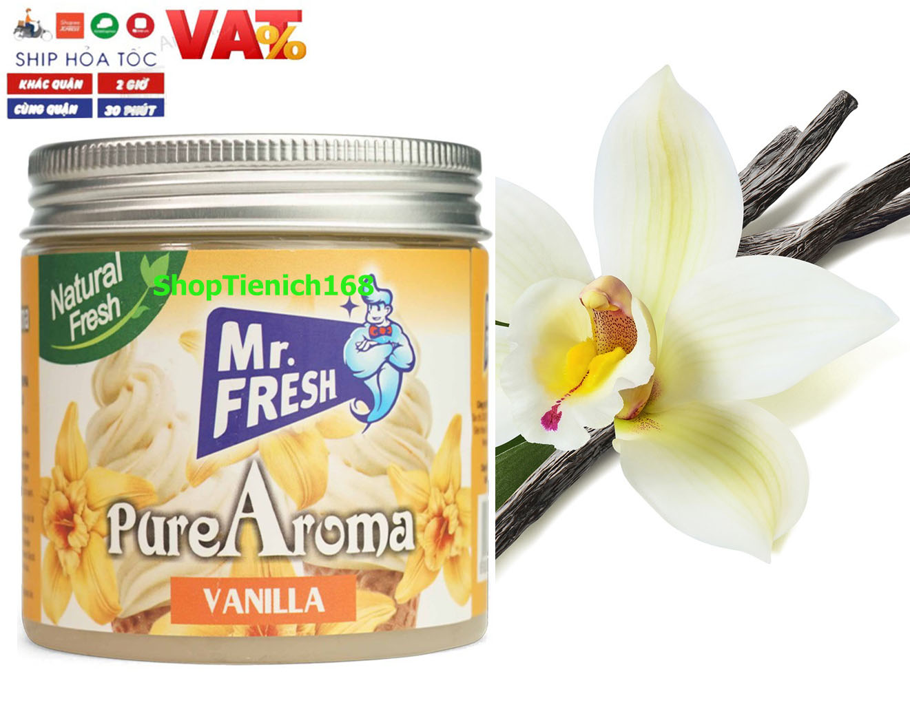 Sáp Thơm Phòng Khử Mùi Pure Aroma 230g Hương Đào
