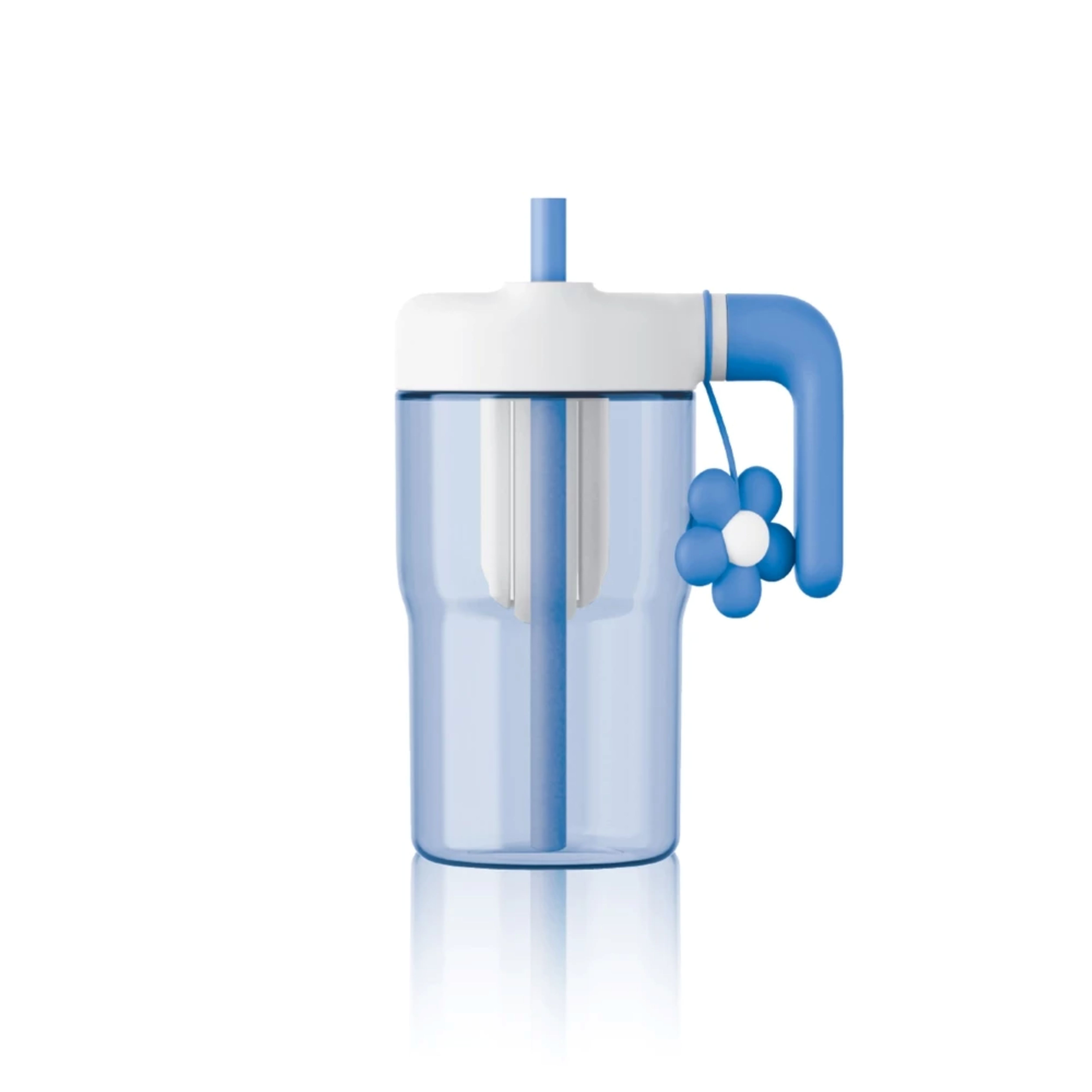 Bình nhựa tritan LocknLock Handy Infuser Bottle ABF916 dung tích 770ml kèm ống hút và hoa trang trí - 3 màu Hàng Chính Hãng